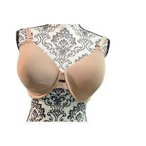 Warners T-Shirt Bra Womens 38DD Beige Nude Underwire Smooth Seamless Comfort